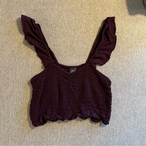 Women's XS Cropped Purple Tank Top